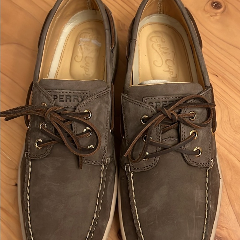 Sperry Dark Brown Leather Boat Shoes